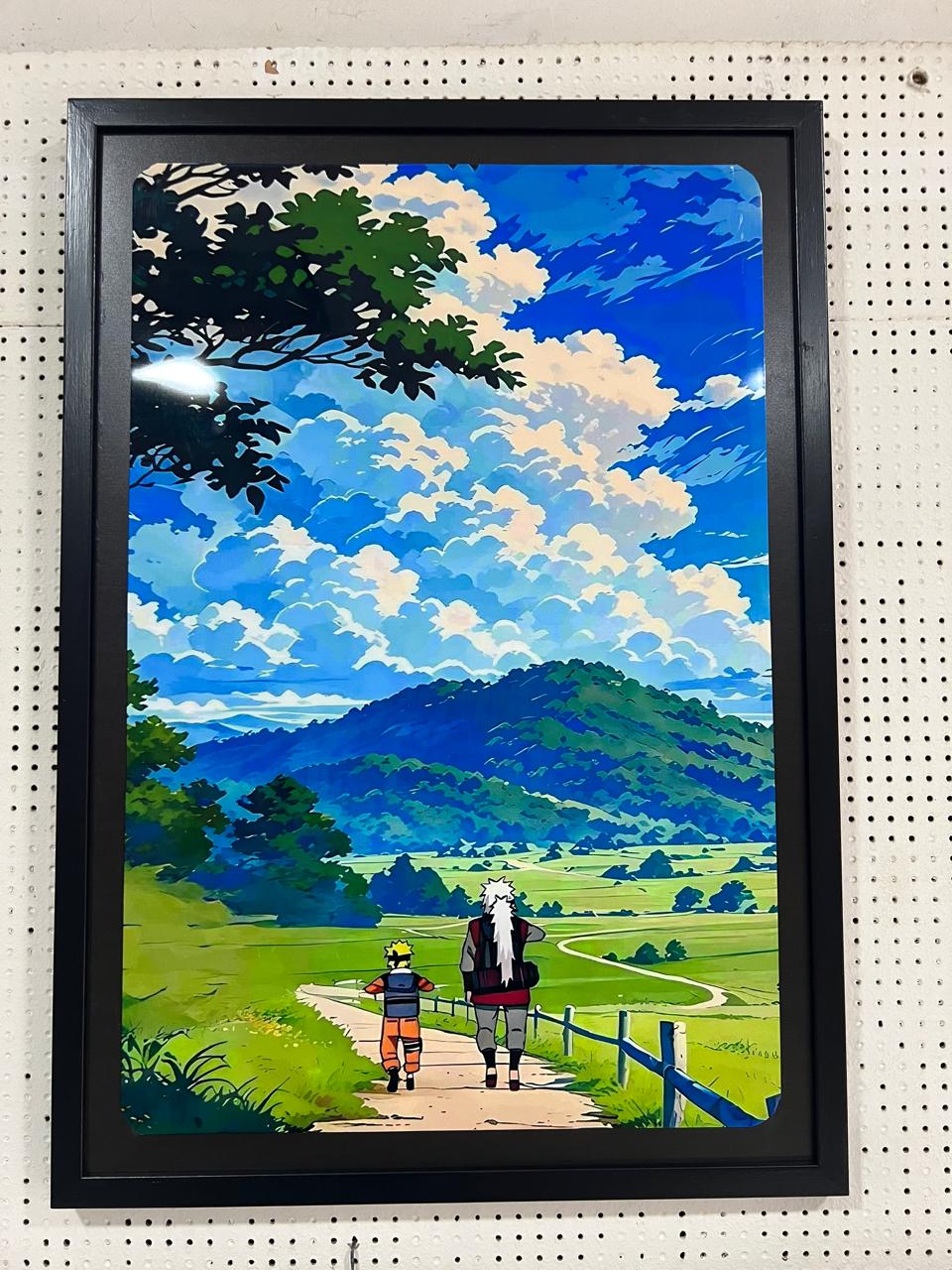 Naruto y Jiraiya — Placa sublimada