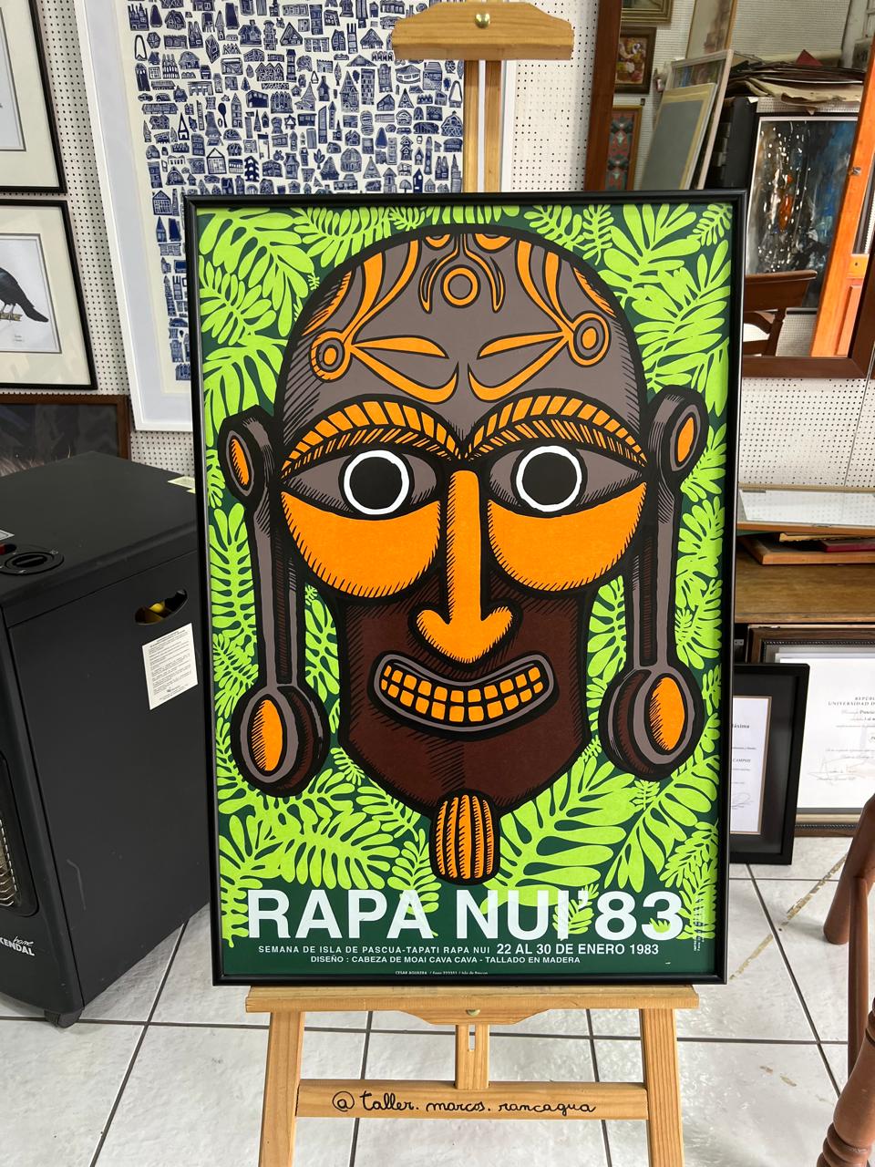 Poster Rapa Nui 1983 enmarcado